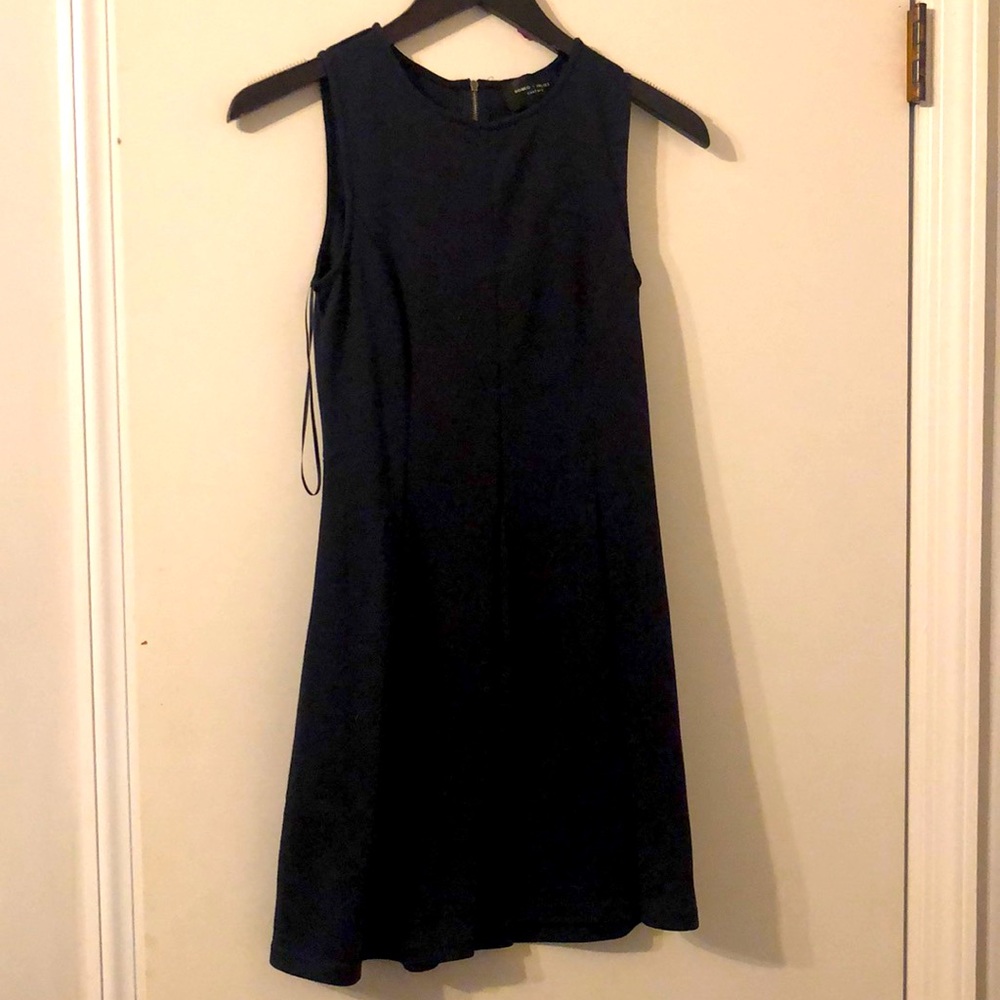 Navy blue skater dress